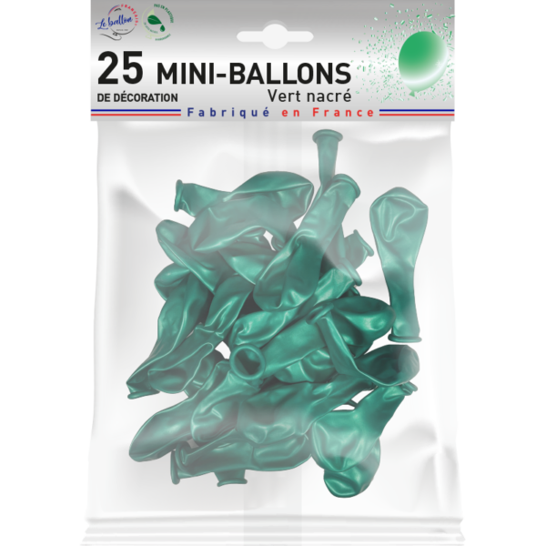 Mini-ballon vert nacré – Image 2