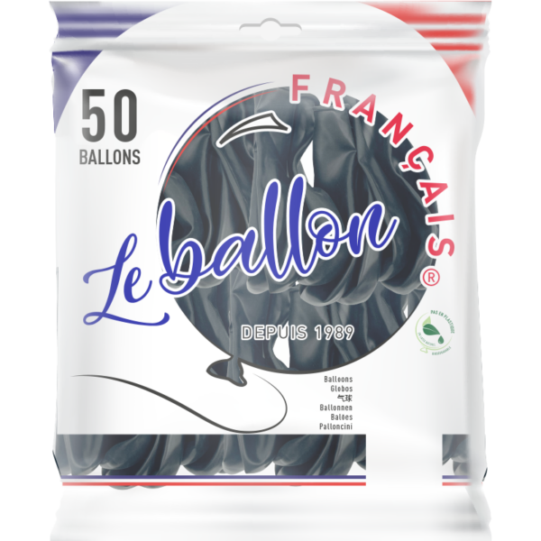 Ballon noir nacré – Image 4