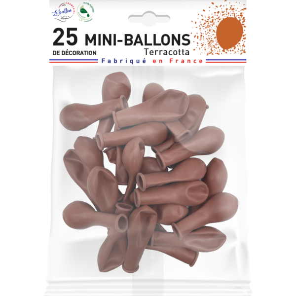 Mini-ballon terracotta opaque – Image 2