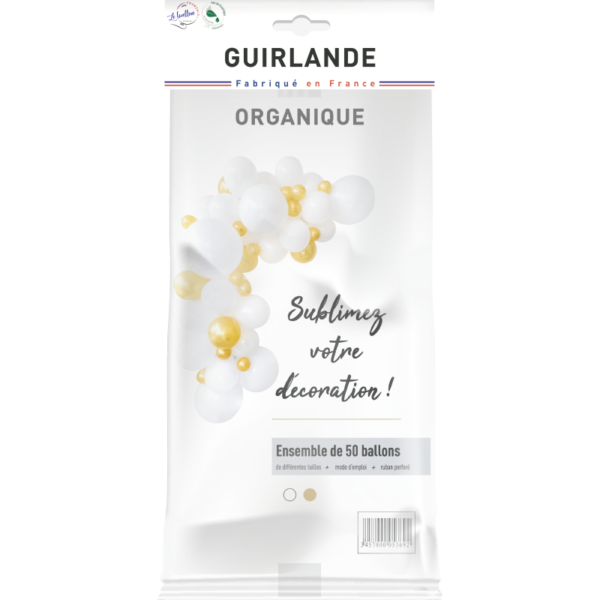 Guirlande organique blanche et or – Image 2