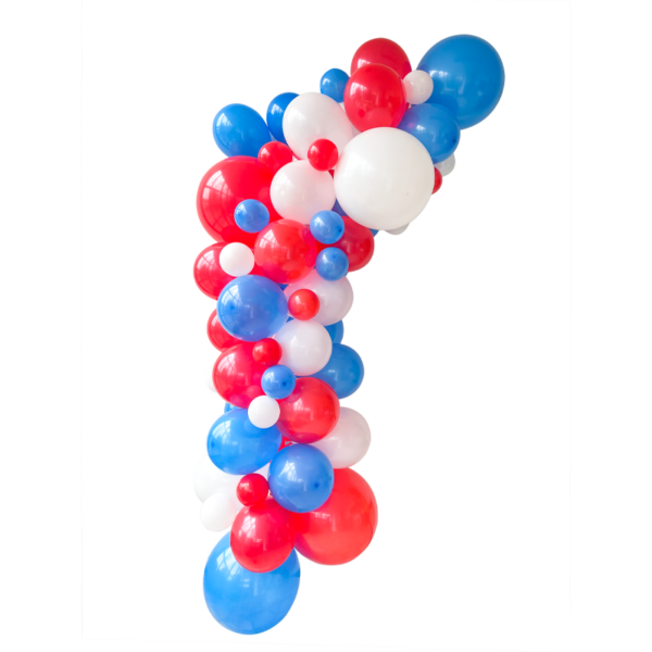 Guirlande organique bleu blanc rouge