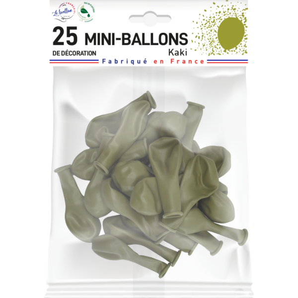Mini-ballon kaki opaque – Image 2