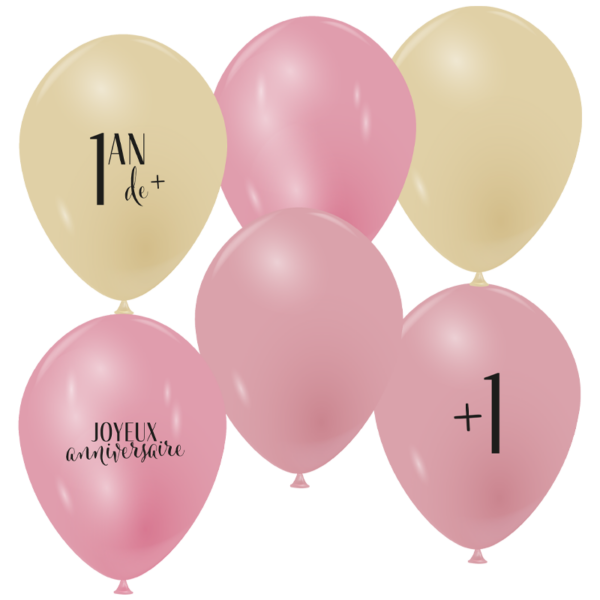 Ballons 1 an de plus