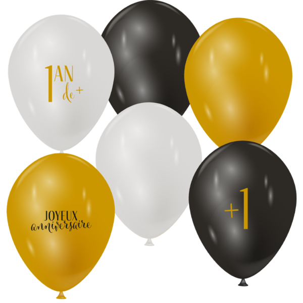 Ballons 1 an de plus