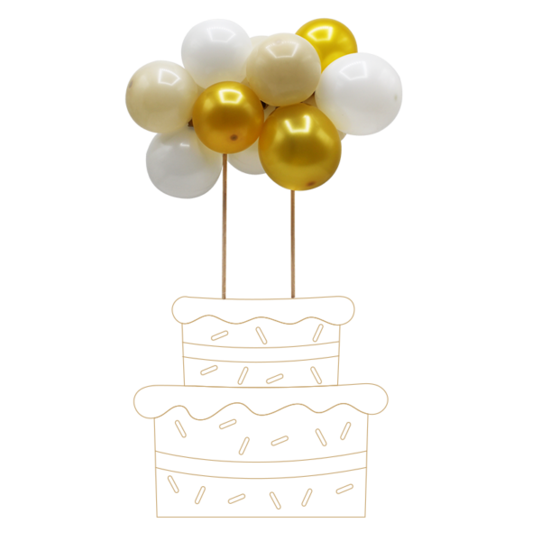 Cake topper neutre