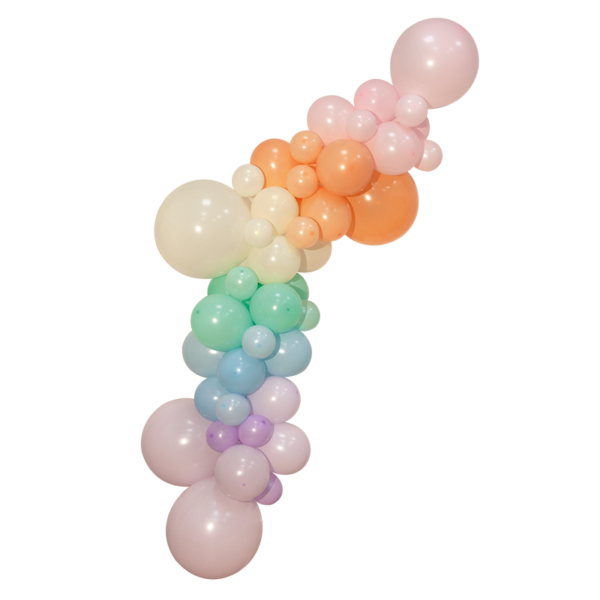 Guirlande organique pastel