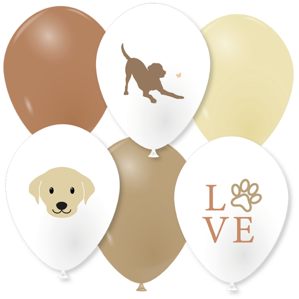 Ballons love dogs