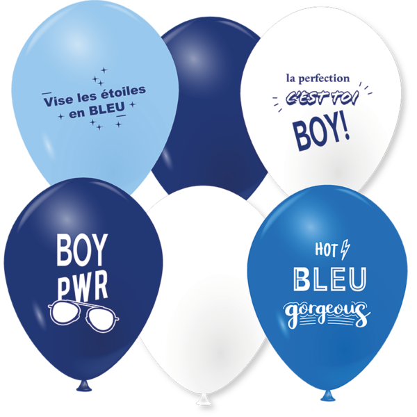 Ballons la perfection bleue