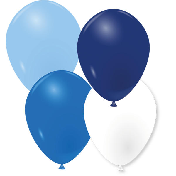 Ballons océan de bleu
