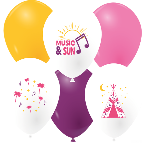 Ballons sous le soleil