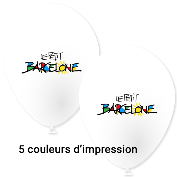 Ballon Ø 30/34 cm | 2 Faces 5 Couleurs | Mini 1000 pièces