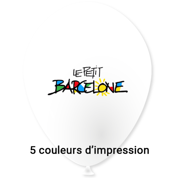 Ballon Ø 30/34 cm | 1 Face 5 Couleurs | Mini 10 000 pièces