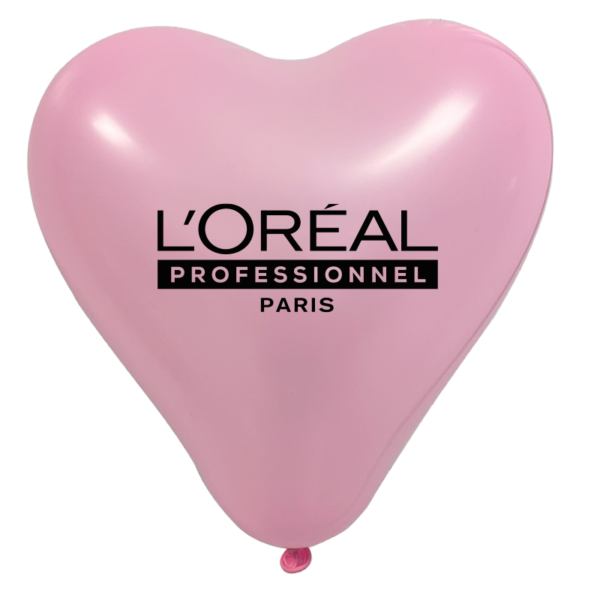Ballon coeur 35 cm d'envergure | 1 Face 1 Couleur | Mini 1000 pièces