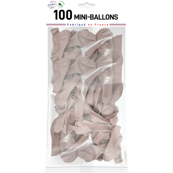 Mini-ballon vieux rose opaque – Image 3